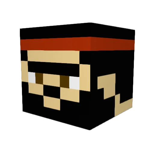 Joangar Minecraft avatar head, 3D render