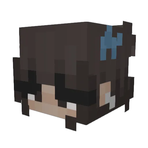 Joanny25 Minecraft avatar head, 3D render