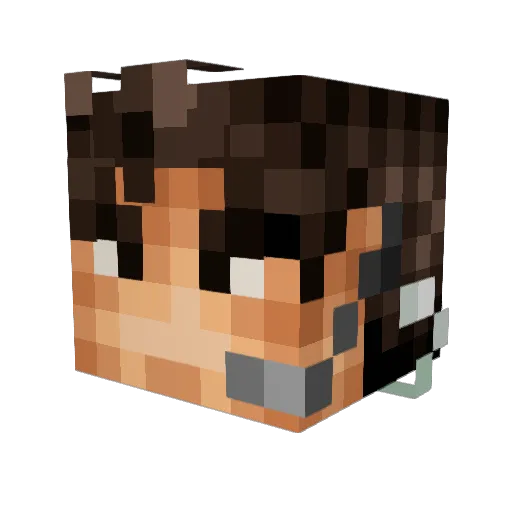 Joao058 Minecraft avatar head, 3D render