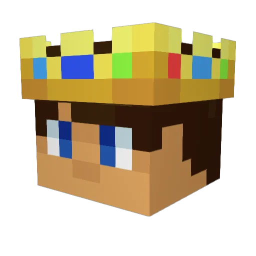 JoaoComTil Minecraft avatar head, 3D render