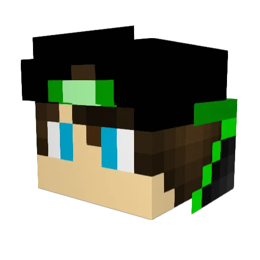 JoaoLFernandes Minecraft avatar head, 3D render