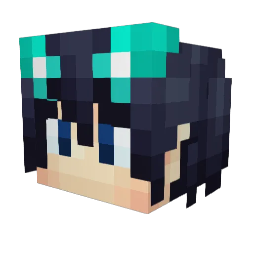 JoaoWea Minecraft avatar head, 3D render