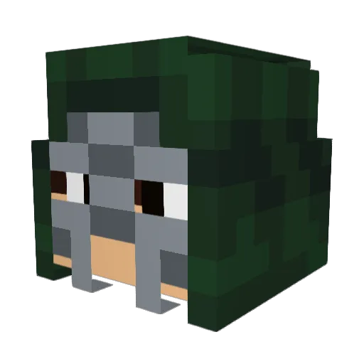 Joaogamescraft Minecraft avatar head, 3D render