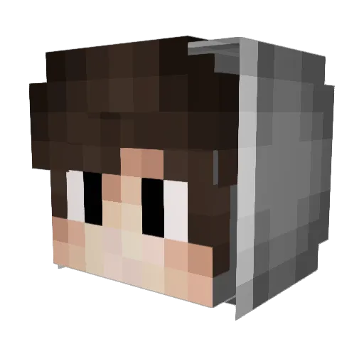 JoaooluaPbr Minecraft avatar head, 3D render