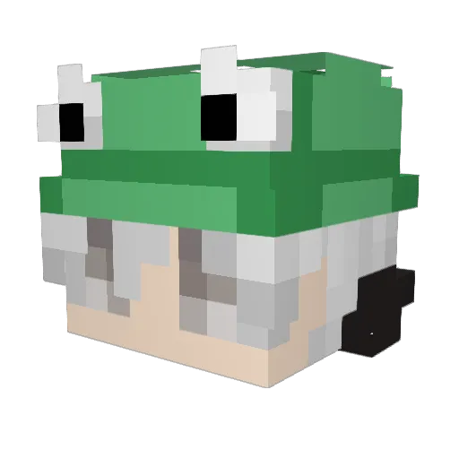 Joaoprates Minecraft avatar head, 3D render