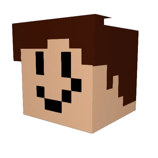 Joaquin87654 Minecraft avatar head, 3D render