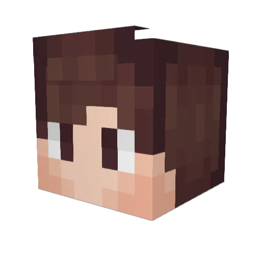 Joaquinprogamer Minecraft avatar head, 3D render