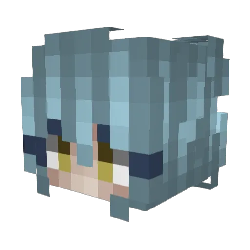 JobHopper Minecraft avatar head, 3D render