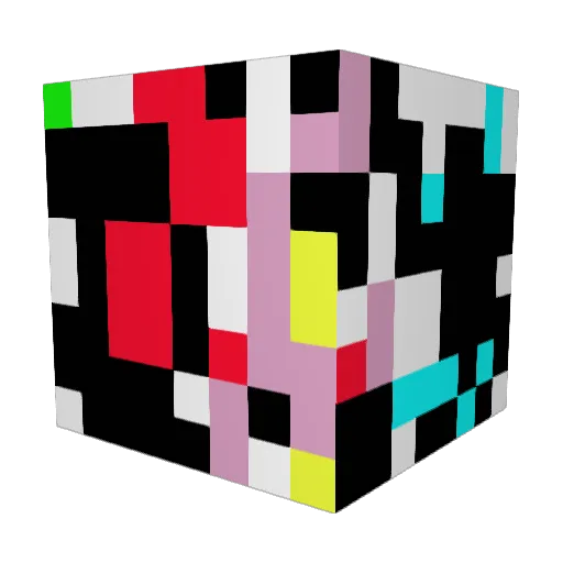 Job_129 Minecraft avatar head, 3D render