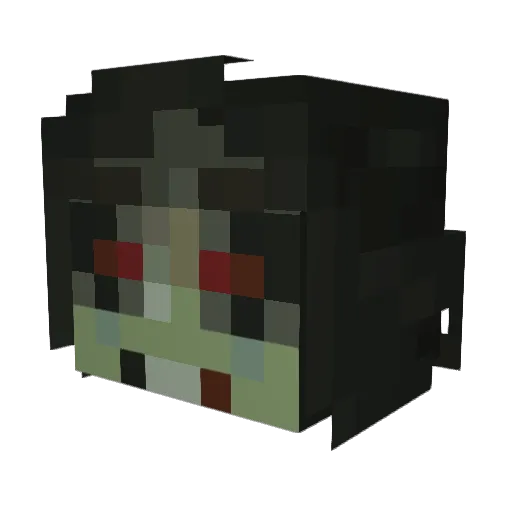 JobaUA Minecraft avatar head, 3D render