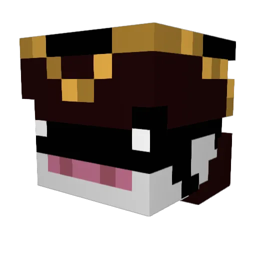 Jobberter Minecraft avatar head, 3D render