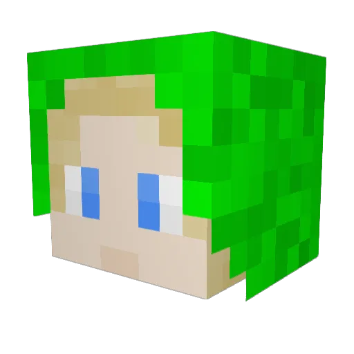 Joberon Minecraft avatar head, 3D render