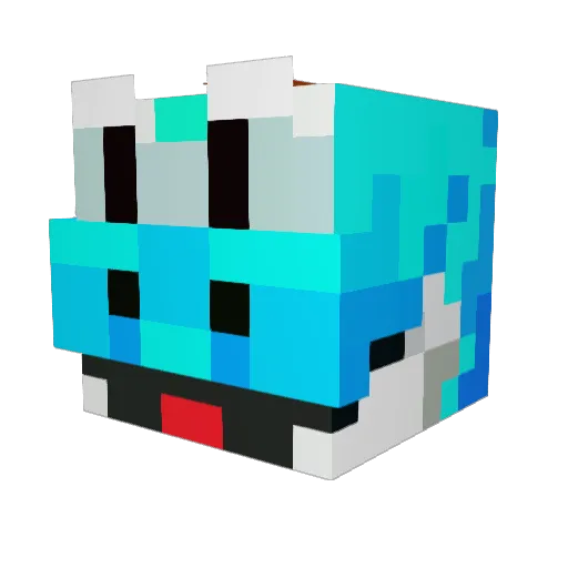 Jobri1 Minecraft avatar head, 3D render