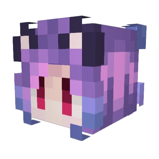 JocelynMeow Minecraft avatar head, 3D render
