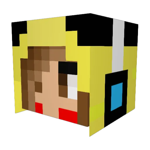 JoceyAlexaa Minecraft avatar head, 3D render