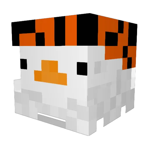 Jochachi Minecraft avatar head, 3D render