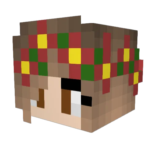 JociePants Minecraft avatar head, 3D render
