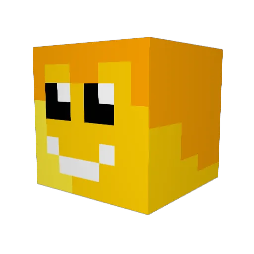 Jock005 Minecraft avatar head, 3D render