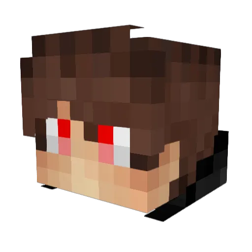 Jockelias Minecraft avatar head, 3D render