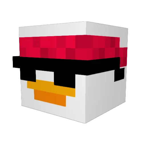 Jockw88 Minecraft avatar head, 3D render
