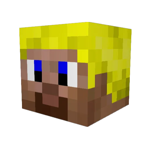 Jocolo Minecraft avatar head, 3D render