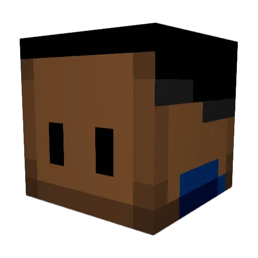 Jocoso Minecraft avatar head, 3D render
