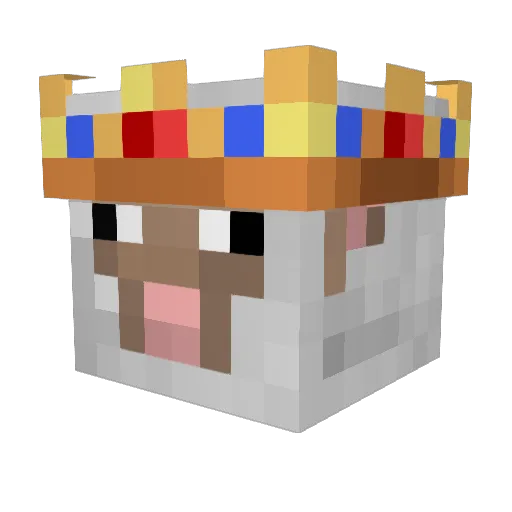 JocularSheep Minecraft avatar head, 3D render