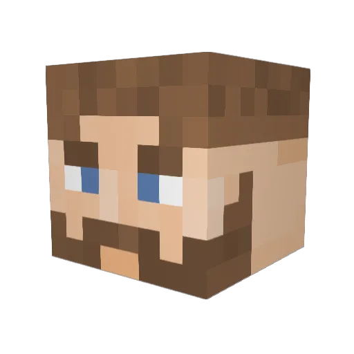 JodKaa Minecraft avatar head, 3D render