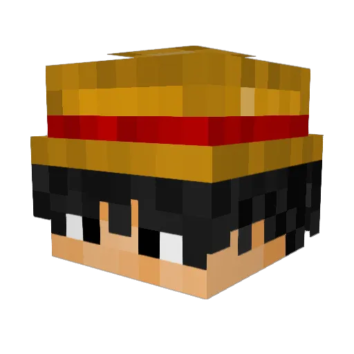 JodV7 Minecraft avatar head, 3D render
