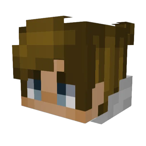 JodenOvO Minecraft avatar head, 3D render