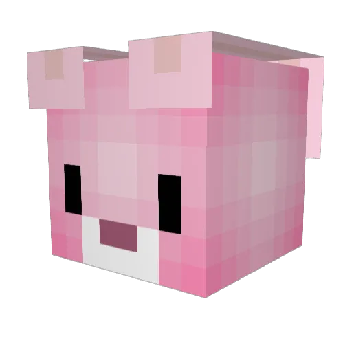 JodiBean Minecraft avatar head, 3D render