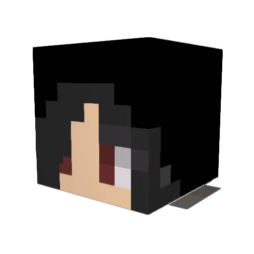 Jodith Minecraft avatar head, 3D render