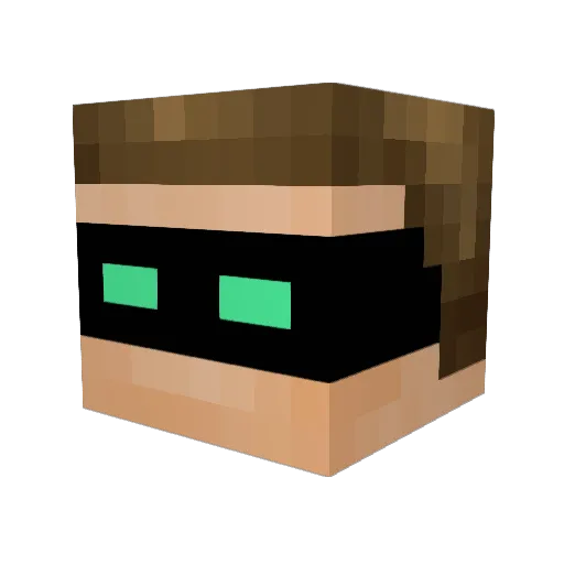 Jody3XP Minecraft avatar head, 3D render