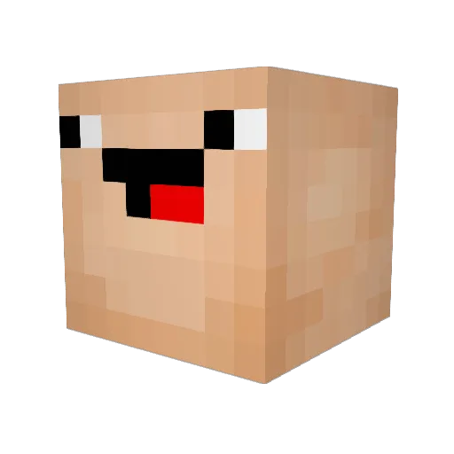Joe6012 Minecraft avatar head, 3D render
