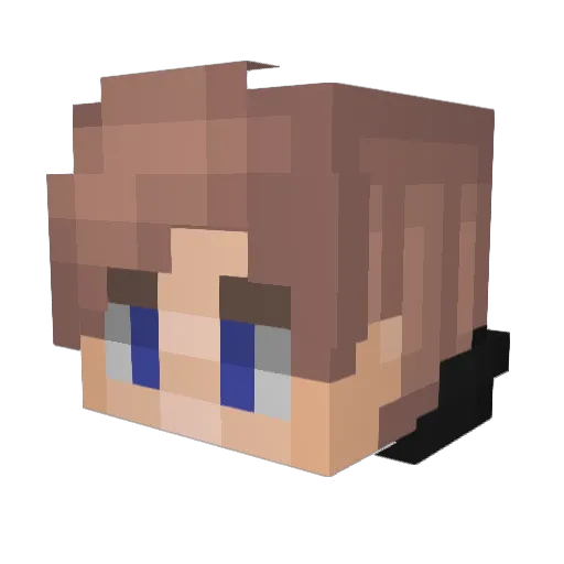 Joe89NUFC Minecraft avatar head, 3D render