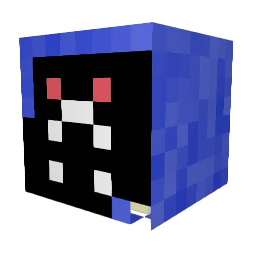 Joe8m Minecraft avatar head, 3D render