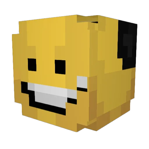 JoeBananno Minecraft avatar head, 3D render