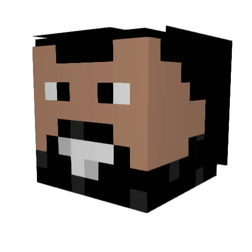 JoeBastianich Minecraft avatar head, 3D render