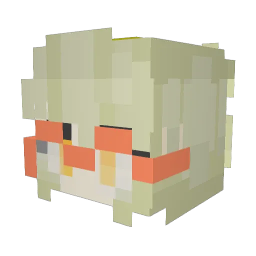 JoeCobbyandMiers Minecraft avatar head, 3D render