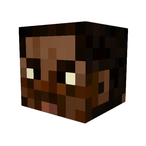 JoeCosby Minecraft avatar head, 3D render