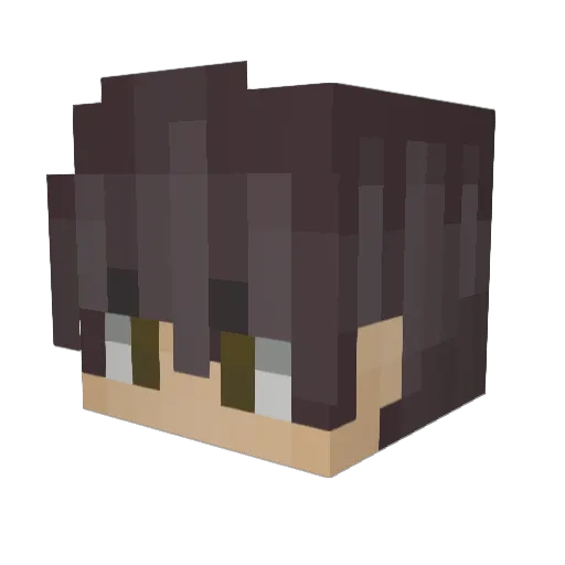 JoeDavey Minecraft avatar head, 3D render