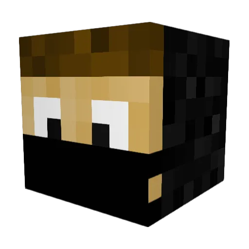 JoeE26 Minecraft avatar head, 3D render