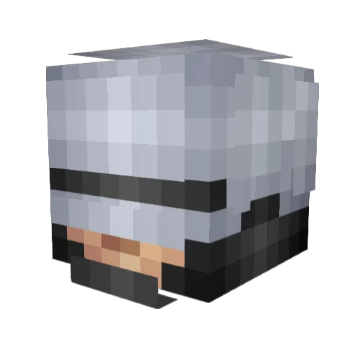 JoeED209 Minecraft avatar head, 3D render