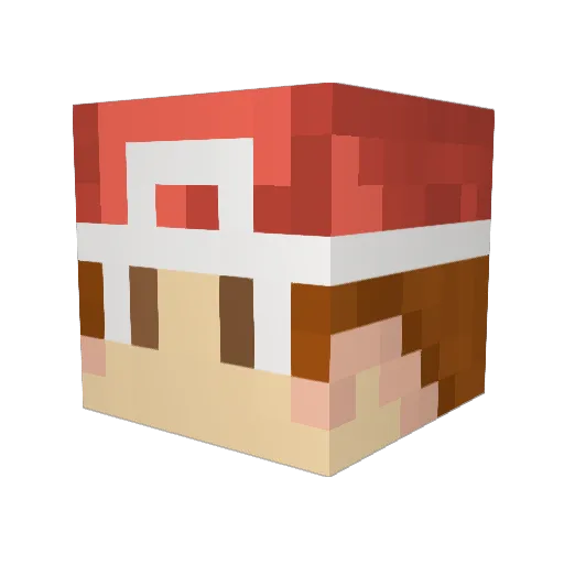 JoeFfoulkes Minecraft avatar head, 3D render