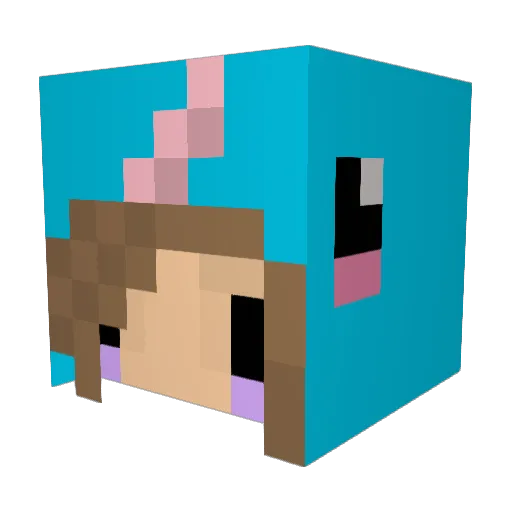 JoeIsaFart Minecraft avatar head, 3D render