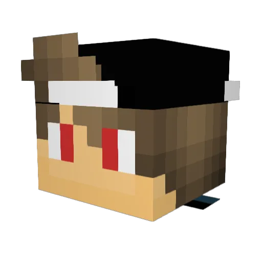 JoeJoeWil Minecraft avatar head, 3D render