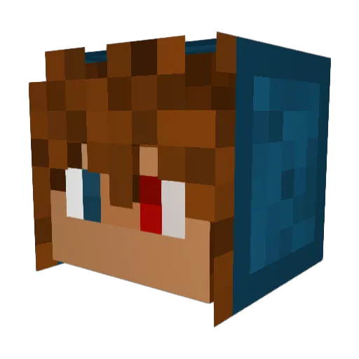 JoeK_75 Minecraft avatar head, 3D render