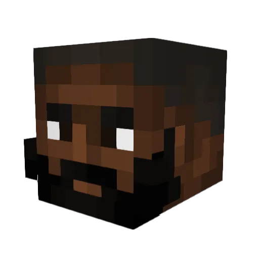 JoeLuuuu Minecraft avatar head, 3D render