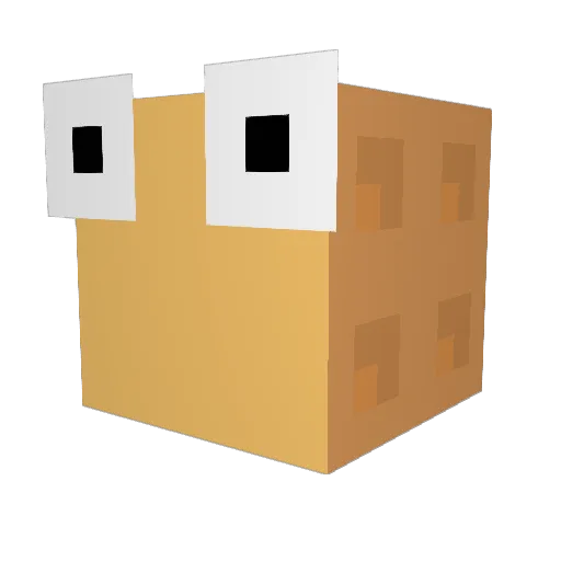JoeM Minecraft avatar head, 3D render