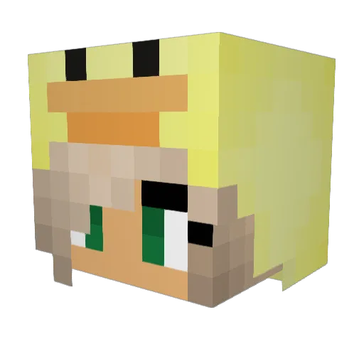 JoeMac23 Minecraft avatar head, 3D render